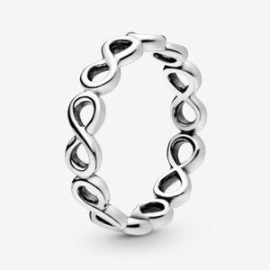 PANDORA - Silver Simple Infinity Band (58 / 8.5)